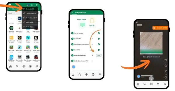 XENDER WEB WIFI DODE