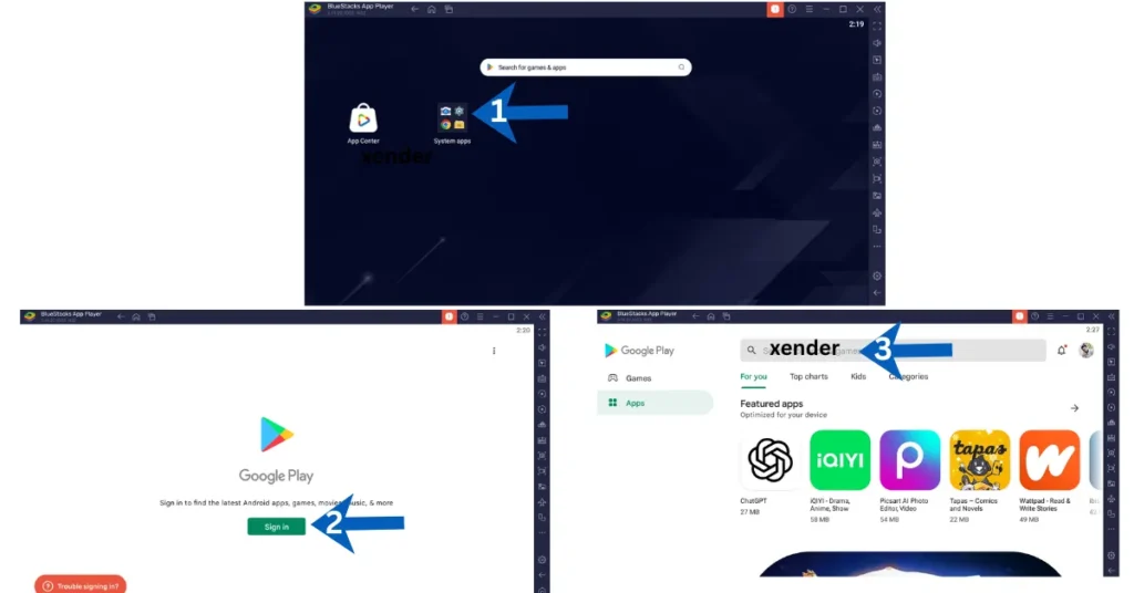 xender app on bluestacks